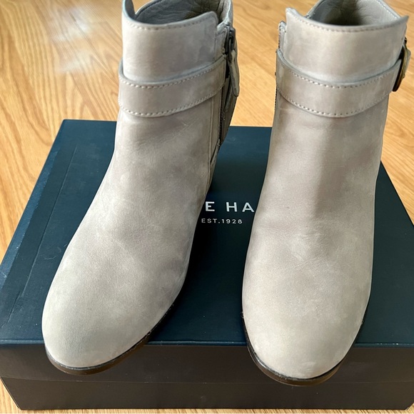 Cole Haan Cassidy Strap Bootie. Size 7. Ironstone Nubuck leather. - Picture 8 of 11
